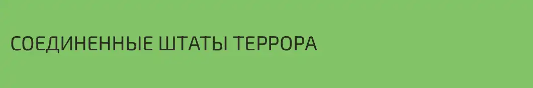 СОЕДИНЕННЫЕ ШТАТЫ ТЕРРОРА